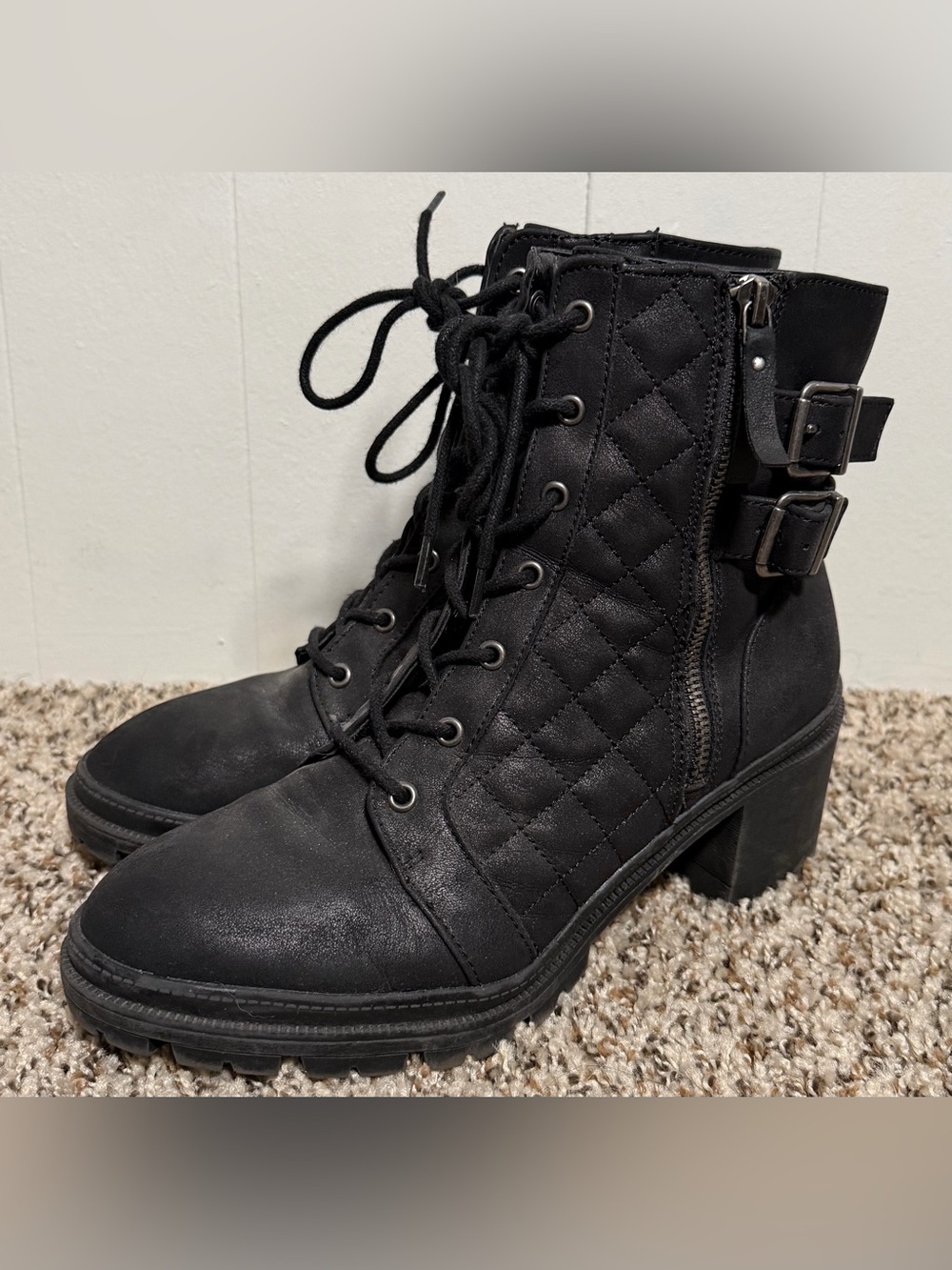Black Womens Combat Boots